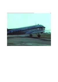 F-BAXP @ EGCC - DC3 F-BAXP Manchester (England) Airport home movie still 1953 - by The late George Wain
