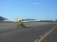 N412RK @ SZP - 2001 Flightstar IISC, HKS 2 cylinder 4 stroke 6,200 rpm geared , dual carb 60 Hp, two place ultralight, taxi to Rwy 04 - by Doug Robertson