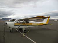 N6950E @ 4SD - 1959 straight-tail Cessna 175A @ Reno-Stead - by Steve Nation