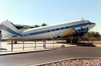 N57123 @ FFZ - This DC3 was originally delivered to the Army Air Corps as 44-76837 - seen outside the Museum at Mesa Falcon Field in 1996 N57123 @ FFZ - This DC3 was originally delivered to the Army Air Corps as 44-76837 - seen outside the Museum at Mesa Falcon Field in 1996