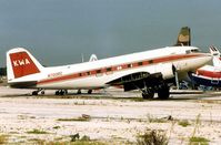 N700RC @ FLL - This de-registered DC3 looked in a poor way when photographed at FLL in 1991 - by Terry Fletcher