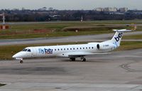 G-EMBP @ EGBB - Flybe Emb145 taxies to the holding point  at Birmingham International on 7th Dec 2007 - by Terry Fletcher