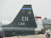 66-4341 @ AFW - On the ramp at Alliance Ft. Worth - Tail shot only because of parking formation - by Zane Adams