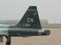 66-4364 @ AFW - On the ramp at Alliance Ft. Worth - Tail shot only because of parking formation - by Zane Adams