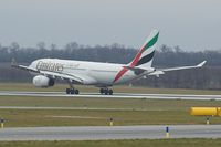 A6-EAK @ LOWW - Emirates A330 touch down  rwy11 - by Delta Kilo