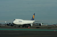 D-ABVN @ KBOS - Boeing 747-400 - by Mark Pasqualino