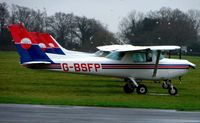 G-BSFP @ EGLD - Cessna 152 at Denham - by Terry Fletcher