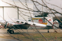 N611WP @ FTW - Beech 18 - sorry about the trees...this came from my inherited collection. - by Zane Adams