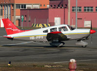 HB-PPY @ LFBO - Arriving from a light flight and parked at the general aviation apron - by Shunn311