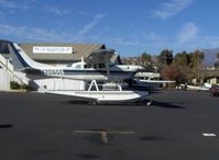 N206GE @ SZP - 1994 Cessna TU206G TURBO STATIONAIR Amphibian, Rolls Royce (USA) Allison 250-B17 420 shp turboprop conversion, Wipline amphibious floats, taxi - by Doug Robertson