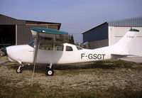 F-GSGT @ LFNG - Parked after overhaul - by Shunn311