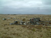 AE-501 - Wrecked Westland Puma of the Argentine AF located at the foot of Mount Kent, Falkland Island. This aircraft was destroyed during the 1982 Falklands Conflict. - by Steve Staunton