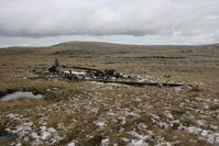 AE521 - Wrecked BV Chinook CH-47C of the Argentine AF located at the foot of Mount Kent, Falkland Island. This aircraft was destroyed during the 1982 Falklands Conflict. - by Steve Staunton