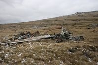 AE521 - Wrecked BV Chinook CH-47C of the Argentine AF located at the foot of Mount Kent, Falkland Island. This aircraft was destroyed during the 1982 Falklands Conflict. - by Steve Staunton