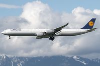 D-AIHE @ CYVR - Lufthansa A340-600 - by Andy Graf-VAP