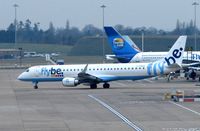 G-FBEE @ EGBB - FLYBE Emb190 taxies off stand at Birmingham - by Terry Fletcher