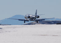 N780CC @ KAPA - Landing on 17L, with Pikes Peak in the background. - by Bluedharma