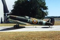 MA863 @ FFO - Spitfire at the National Museum of the U.S. Air Force, out for shuffling airplanes around.