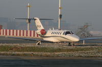 OO-FLN @ EBBR - parked on General Aviation apron for a long week-end - by Daniel Vanderauwera