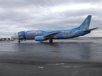 N706AS @ PABE - Alaska Airlines Disney Jet In Bethel. - by Martin Prince, Jr