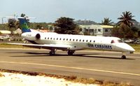 F-OIJE @ TNCM - Air Caribes Emb145 at St.Maarten in 1993 - by Terry Fletcher