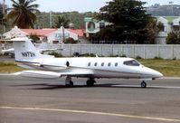 N972H @ TNCM - N972H was a Learjet 25 c/n 370 seen here at St.Maarten in 1993 . Subsequently became N888DV