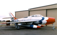 N84JW @ ADS - F-84 at Addison This is aircraft is reported to be a gate gaurd at Malstrom AFB - by Zane Adams