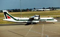 EI-CLC @ LFLL - Alitalia Express ATR72 taxies in at Lyon in 2001 - aircraft now registered I-ATRQ - by Terry Fletcher