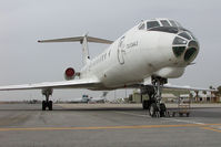 EY-65763 @ OMRK - Tajikistan Airlines Tupolev 134
