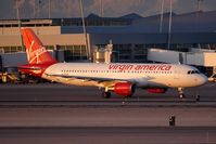 N630VA @ LAS - Virgin America N630VA (FLT VRD770) taxiing to RWY 25R for departure to San Francisco Int'l (KSFO).