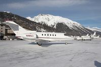 N485LT @ LSZS - Raytheon Hawker 800