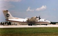 N173RA @ MIA - Gulfstream Int Air's Dash 7 at Miami in 1999 - was brought by White Industries for Spares and Breaking