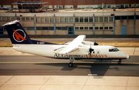 D-BIRT @ EDDF - Augsburg Air Dash 8 at Frankfurt in 1998 - aircraft subsequently sold as N883EA - by Terry Fletcher