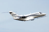 N420CH @ KPDX - Shortly after take off from the northern runway.