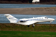 N420CH @ KPDX - Just after take off.  Parts of the Columbia river are seen in the background