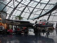 N6123C @ LOWS - B-25 Mitchell in the wonderful Hangar 7 Museum setting  at Salzburg Airport - by Terry Fletcher