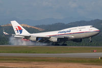 9M-MPC @ WMKK - Malaysia Airlines 747-400 - by Andy Graf-VAP