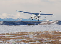 N6542C @ KAPA - Landing on 17L in High Winds... Very High Winds... - by Bluedharma