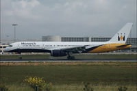 G-MONE @ LEPA - Monarch 757-200 - by Andy Graf-VAP