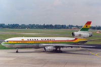 9G-ANA @ EDDL - Ghana Airways DC10-30
