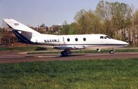 N444WJ @ TEB - Falcon 10 waiting to depart TEB in 1999 - aircraft now WFU - by Terry Fletcher