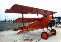 N1839 @ NFW - Fokker Dr-I Replica - this aircraft is now on display at the Cavanaugh Flight Museum - by Zane Adams