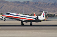 N841AE @ KLAS - American Eagle Airlines / 2002 Embraer EMB-135KL