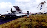 OK-CZD @ EGLF - Let 610 displayed at 1998 Farnborough Air Show - by Terry Fletcher