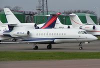 3B-XLA @ EGGW - New Guinee registered bizjet at Luton in 2004 - subsequently re-registered as F-GMOH - by Terry Fletcher