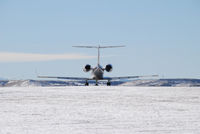 N464QS @ KAPA - Waiting for Clearance on 17L. - by Bluedharma