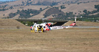 N495DF @ E16 - CALFIRE/CDF Bell EH-1H/Chopper #106 taking a break @ South County Airport (Morgan Hill), CA - by Steve Nation