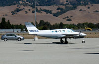 N821KB @ E16 - 1966 Cessna 411 @ South County (Morgan Hill) Airport, CA - by Steve Nation