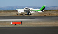 N38495 @ SQL - 1977 Piper PA-28R-201T landing @ San Carlos Airport, CA - by Steve Nation