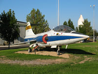 N824NA @ PRB - Retired NASA Lockheed TF-104G at Estrella Air Museum @ Paso Robles Municipal Airport, CA - by Steve Nation